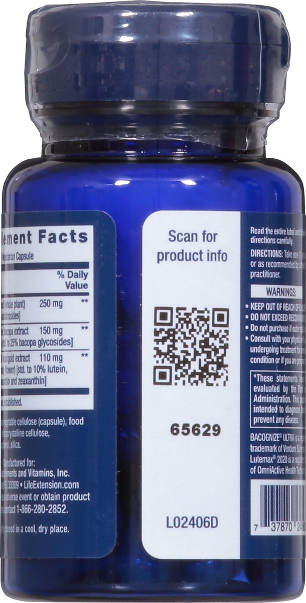 slide 7 of 15, Life Extension Quick Brain Nootropic 30 Vegetarian Capsules, 30 ct