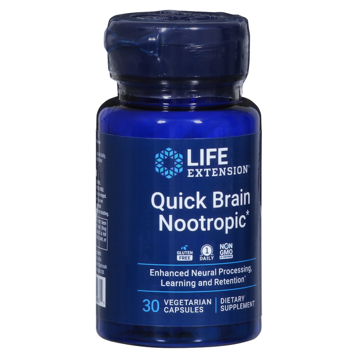 slide 5 of 15, Life Extension Quick Brain Nootropic 30 Vegetarian Capsules, 30 ct