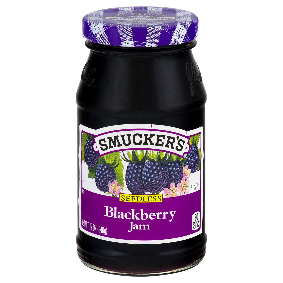 slide 4 of 13, Smucker's Seedless Blackberry Jam, 12 Ounces, 12 oz