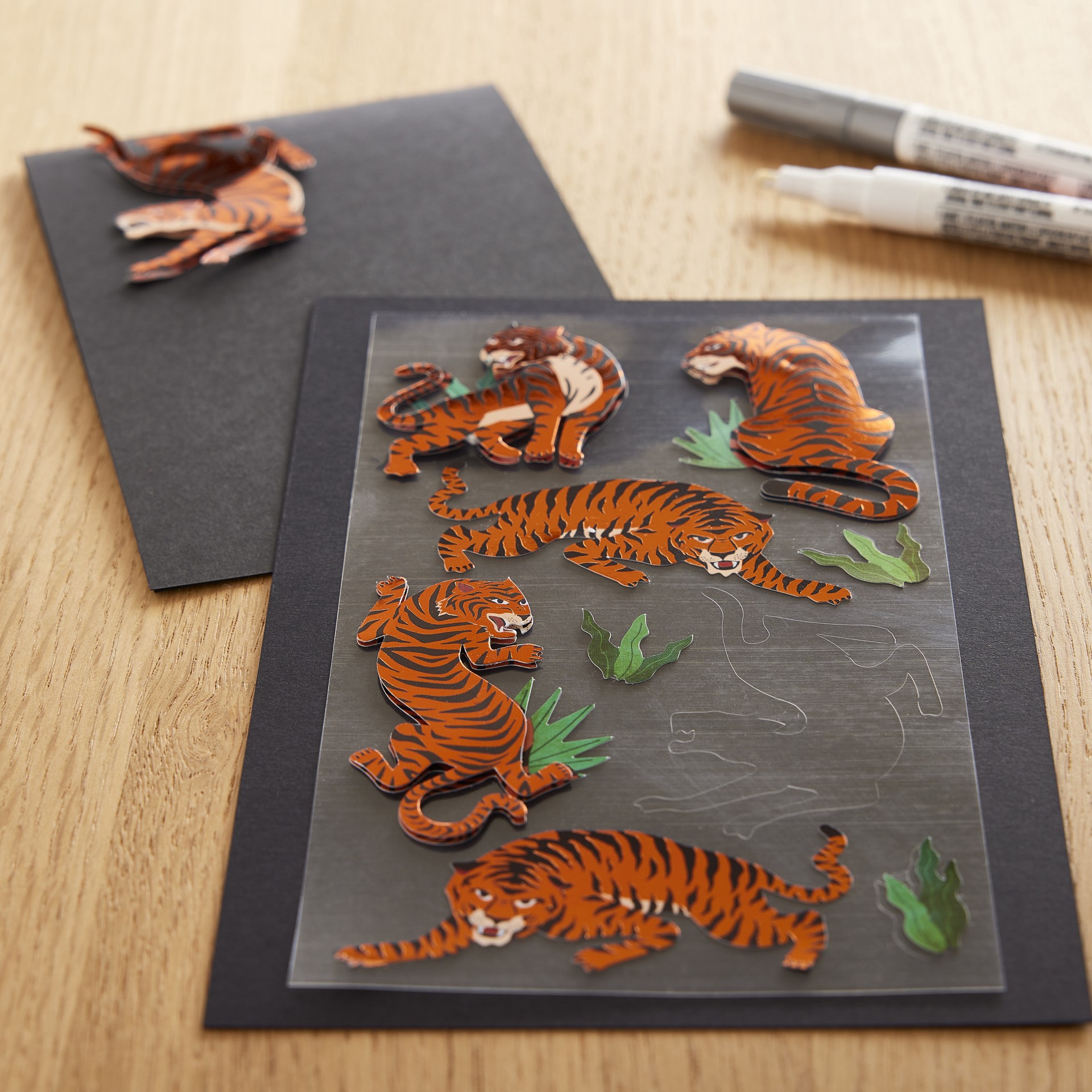slide 4 of 4, Tiger Stickers By Recollections, 4 in x 8.5 in