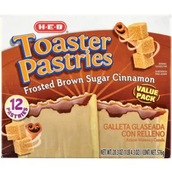 H-E-B Frosted Brown Sugar Cinnamon Toaster Pastries Value Pack