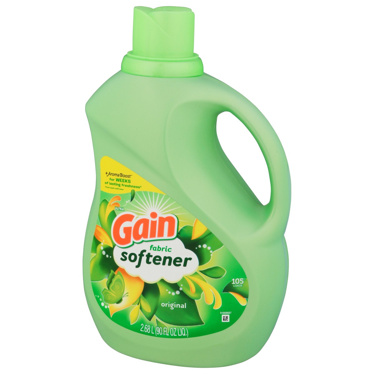 slide 3 of 12, Ultra Gain Original Fabric Softener 90 fl oz, 1 ct