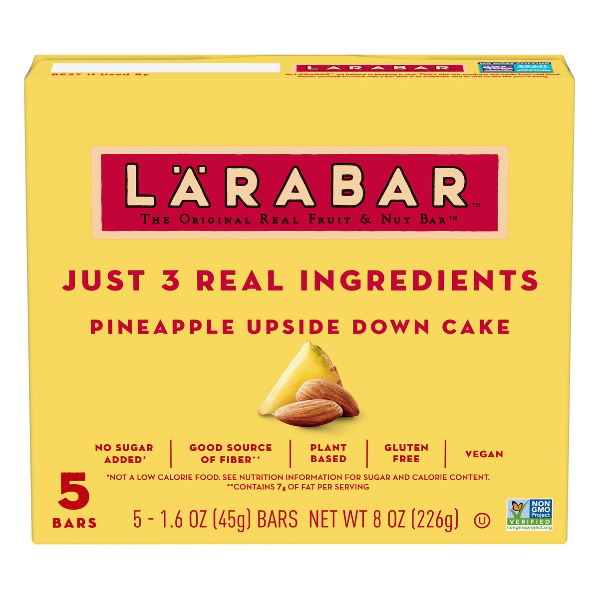 slide 1 of 12, LÄRABAR Pineapple Upside Down Cake Fruit & Nut Bar 5 ea, 5 ct; 1.6 oz