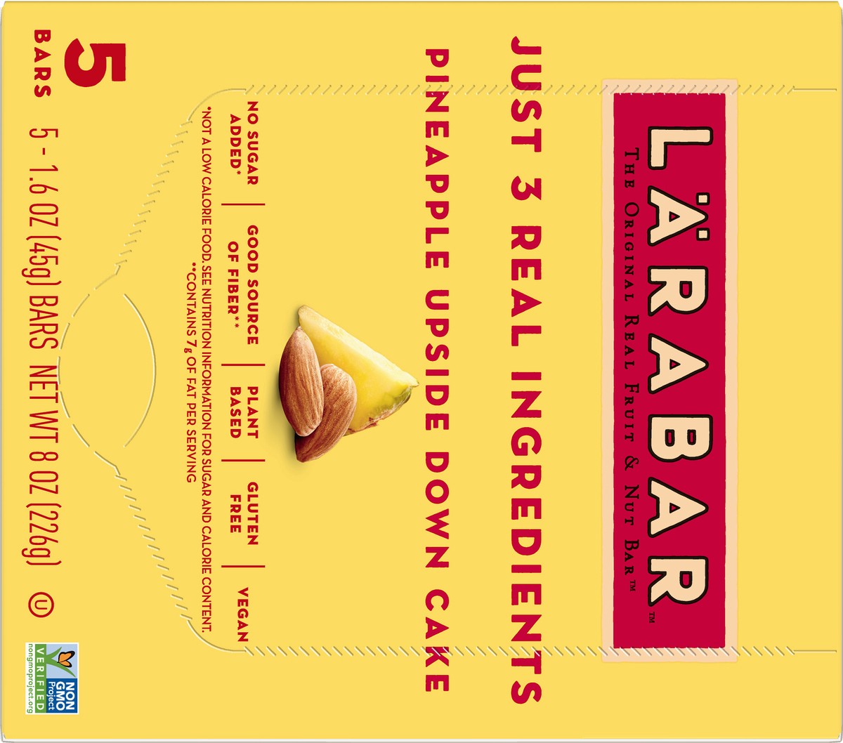 slide 10 of 12, LÄRABAR Pineapple Upside Down Cake Fruit & Nut Bar 5 ea, 5 ct; 1.6 oz