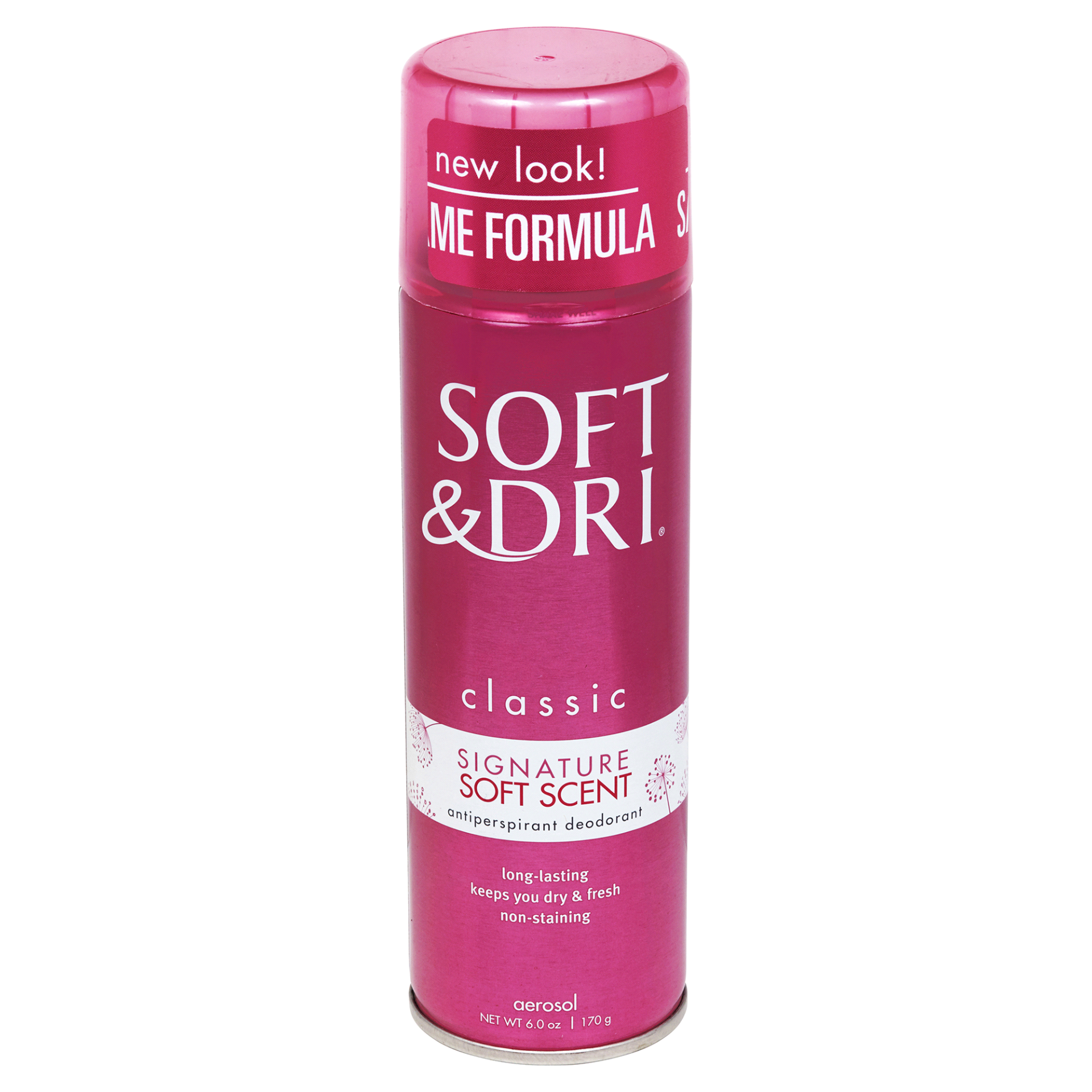 slide 1 of 2, Soft & Dri Antiperspirant Deodorant, Signature Soft Scent, Classic, Aerosol, 6 oz