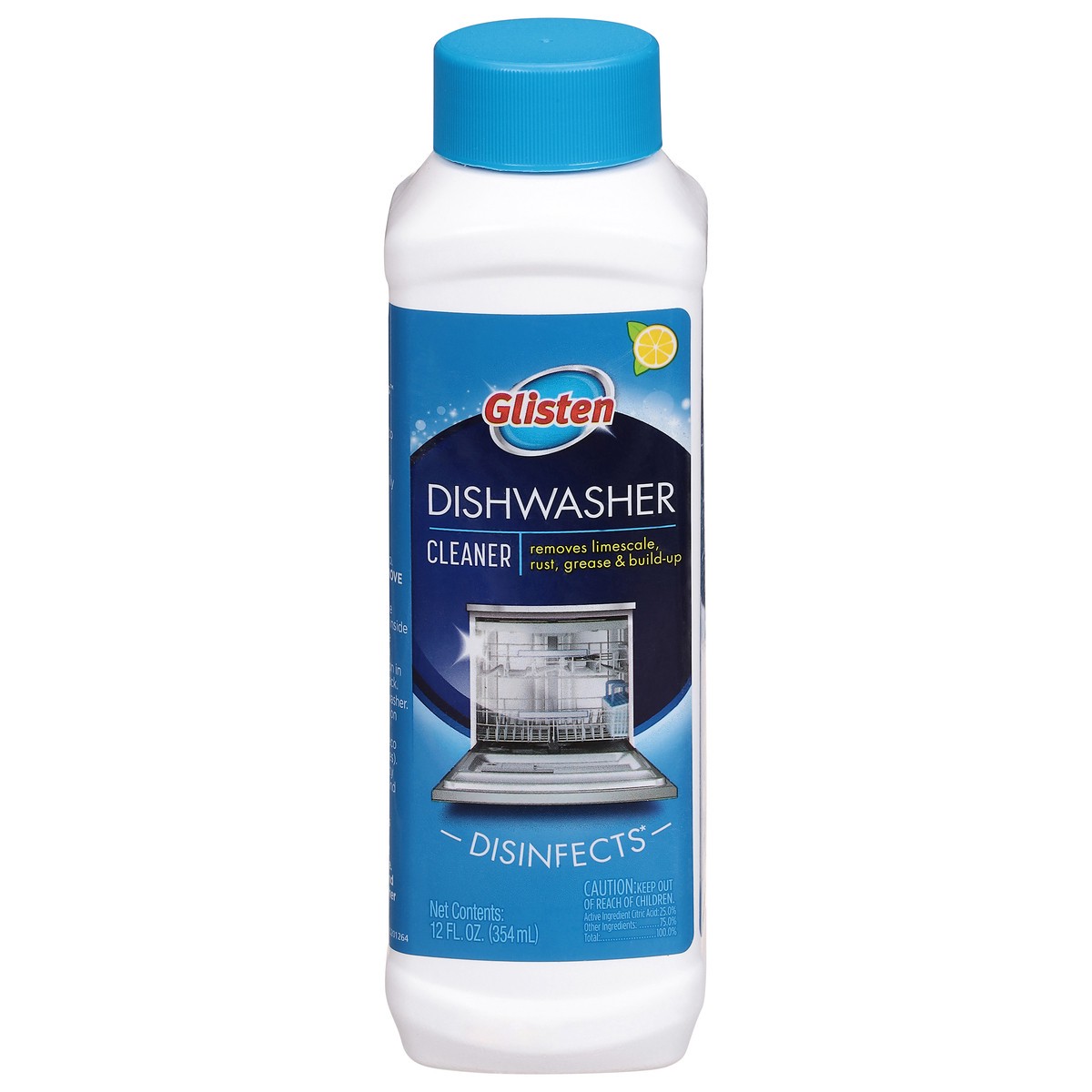 slide 1 of 12, Glisten Dishwasher Cleaner 12 fl oz, 12 fl oz