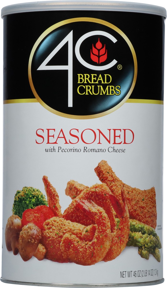 slide 10 of 14, 4C Seasoned Bread Crumbs with Pecorino Romano Cheese 46 oz, 46 oz