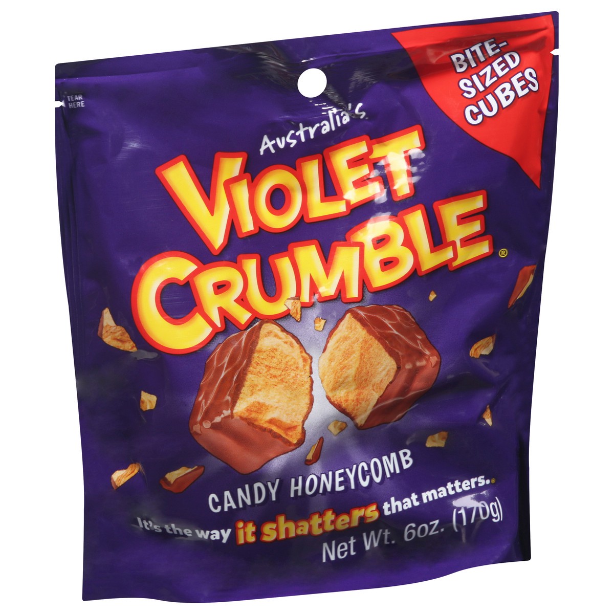 slide 8 of 9, Violet Crumble Candy Honeycomb 6 oz, 6 oz