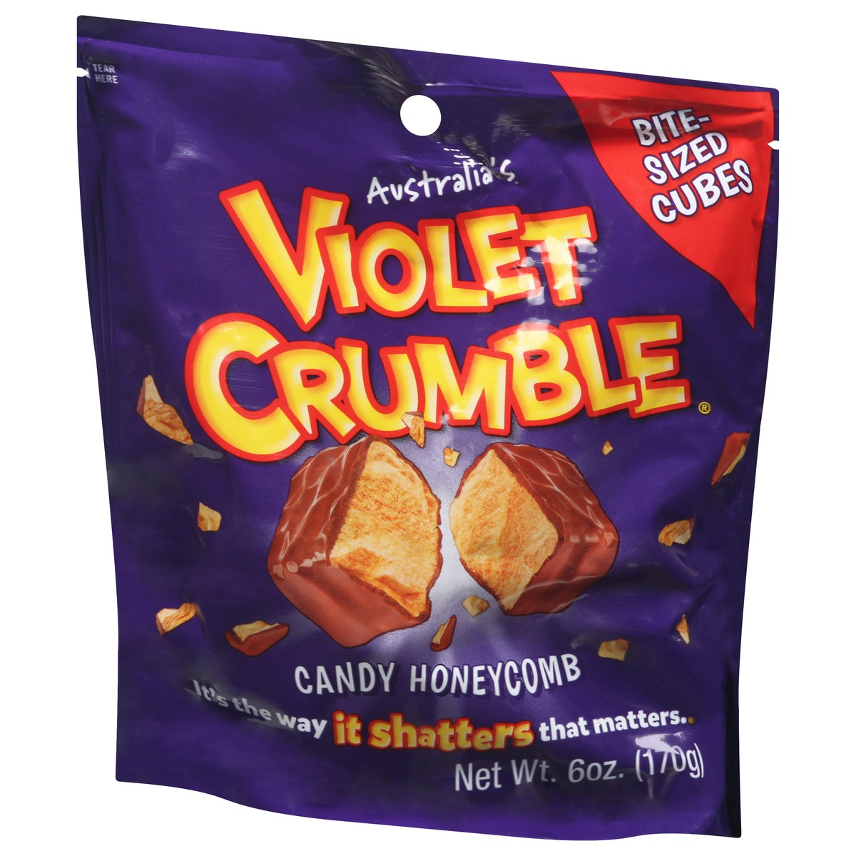 slide 4 of 9, Violet Crumble Candy Honeycomb 6 oz, 6 oz