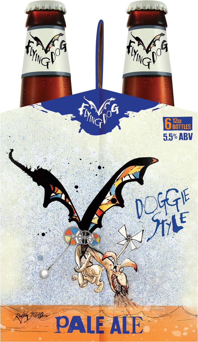 slide 6 of 6, Flying Dog Doggie Style Pale Ale 6pk Bottles, 6 ct; 12 oz