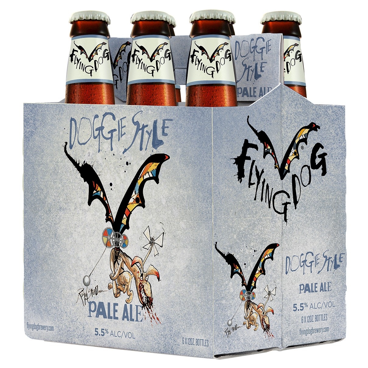 slide 1 of 1, Flying Dog Brewery Flying Dog Doggie Style Ale, 6 ct; 12 oz