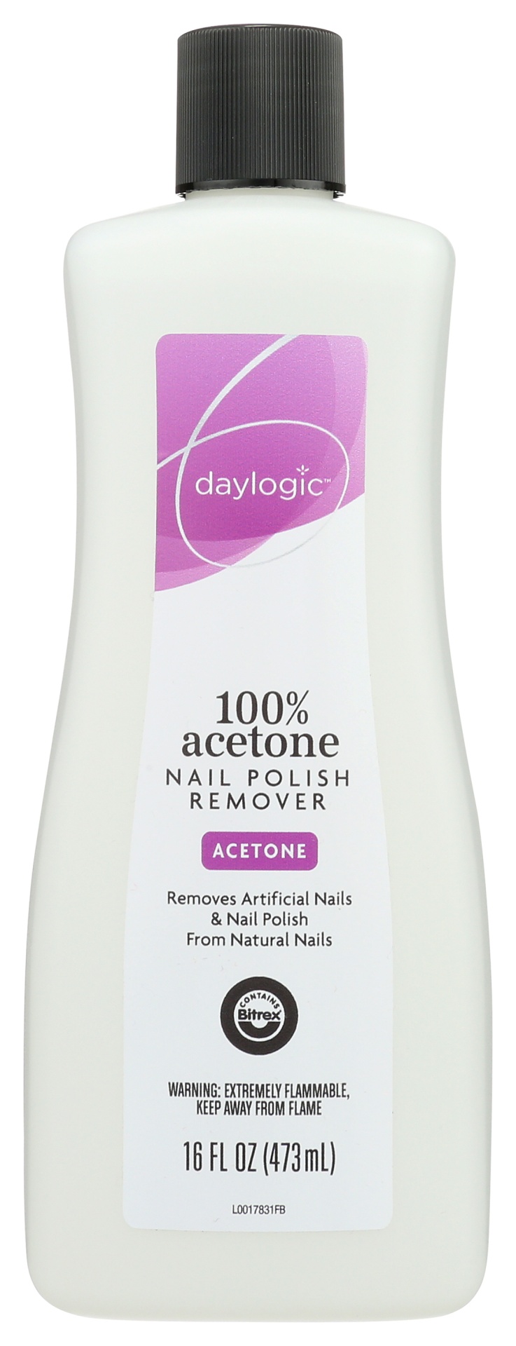 slide 1 of 1, Daylogic Professional Nail Polish Remover, 100% Acetone, 16 fl oz