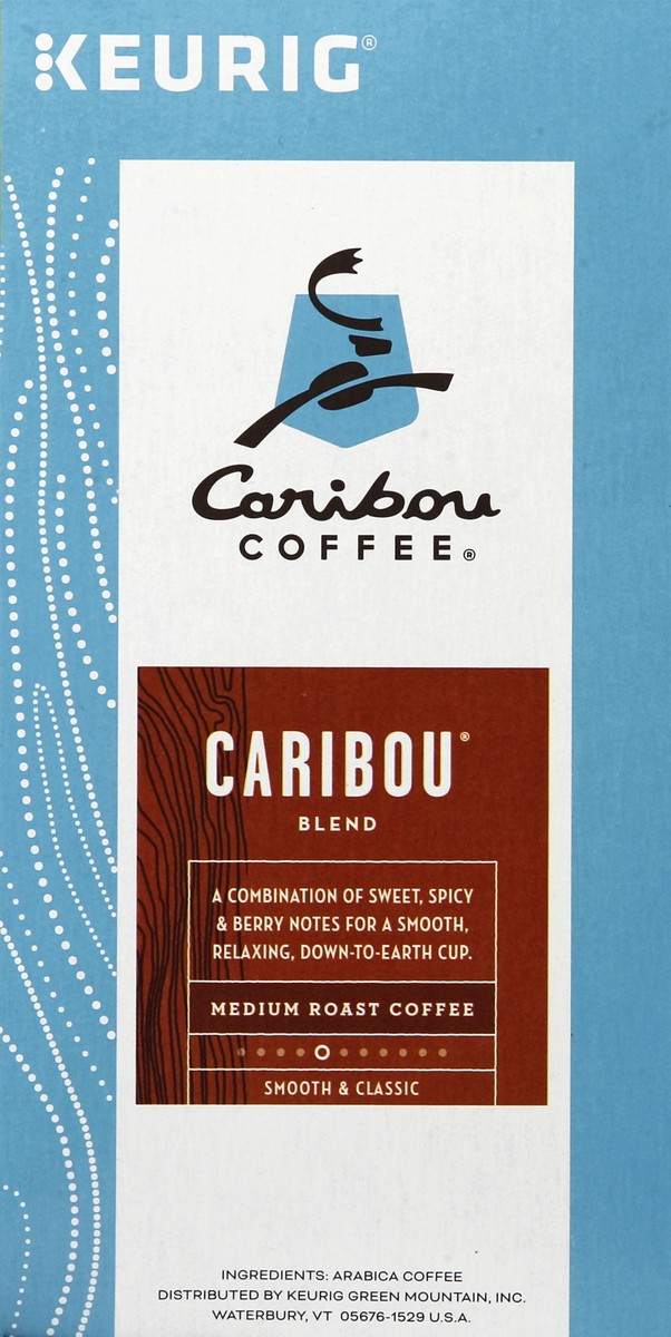 slide 5 of 7, Caribou Coffee Blend Medium Roast Coffee K-Cup Pods, 32 ct