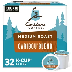 Caribou Coffee Blend, Keurig Single-Serve K-Cup Pods, Medium Roast Coffee, 32 Count