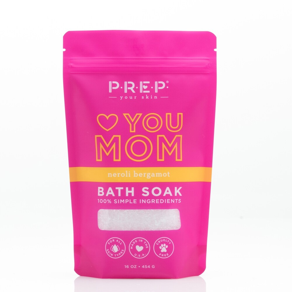 slide 1 of 1, Prep Your Skin Love You Mom Neroli Bergamot Bath Soak, 16 oz