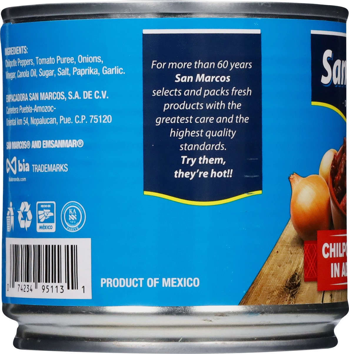 slide 9 of 13, San Marcos Chilpotle Peppers in Adobo Sauce 11 oz, 11 oz