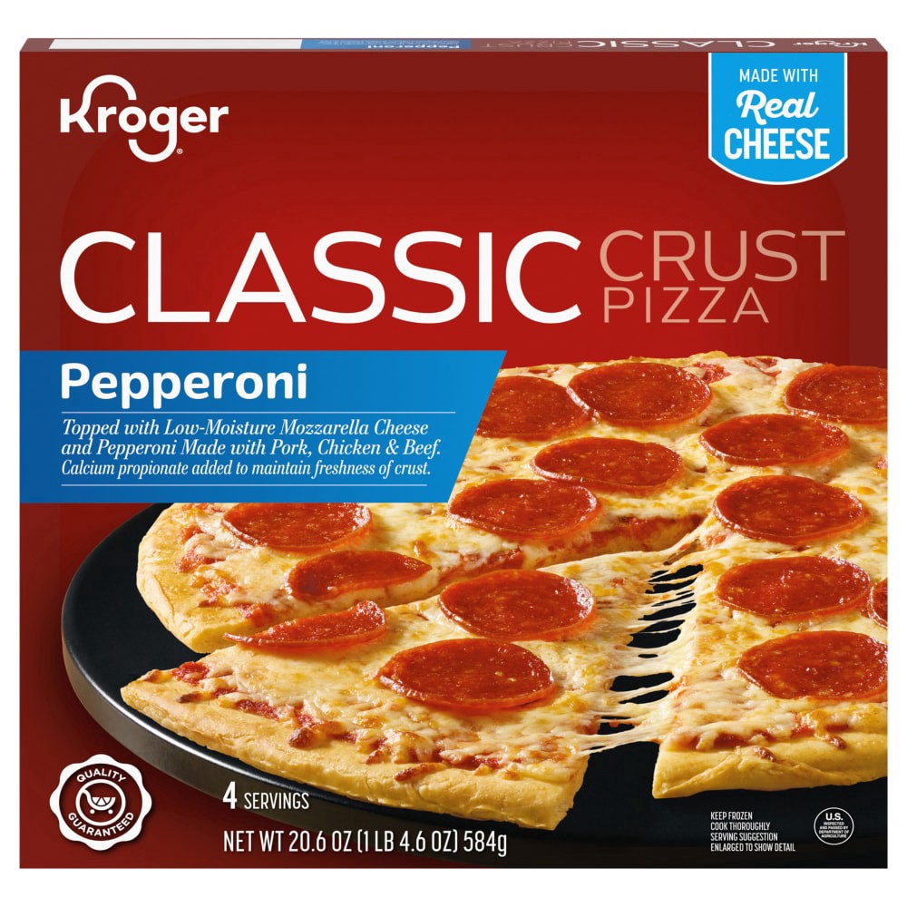slide 1 of 1, Kroger® Classic Pepperoni Pizza, 20.6 oz