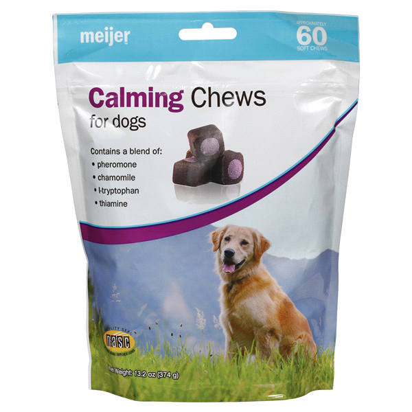 slide 1 of 2, Meijer Calming Chews for Dogs, 1 ct