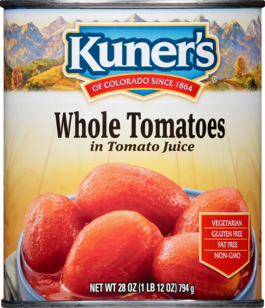 slide 1 of 10, Kuner's Kuners Tomatoes Peeled Whole, 28 oz