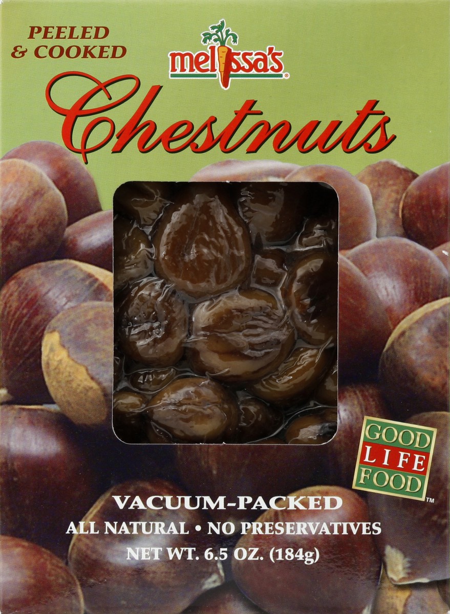 slide 4 of 5, Melissa's Peeled & Cooked Chestnuts, 6.5 oz