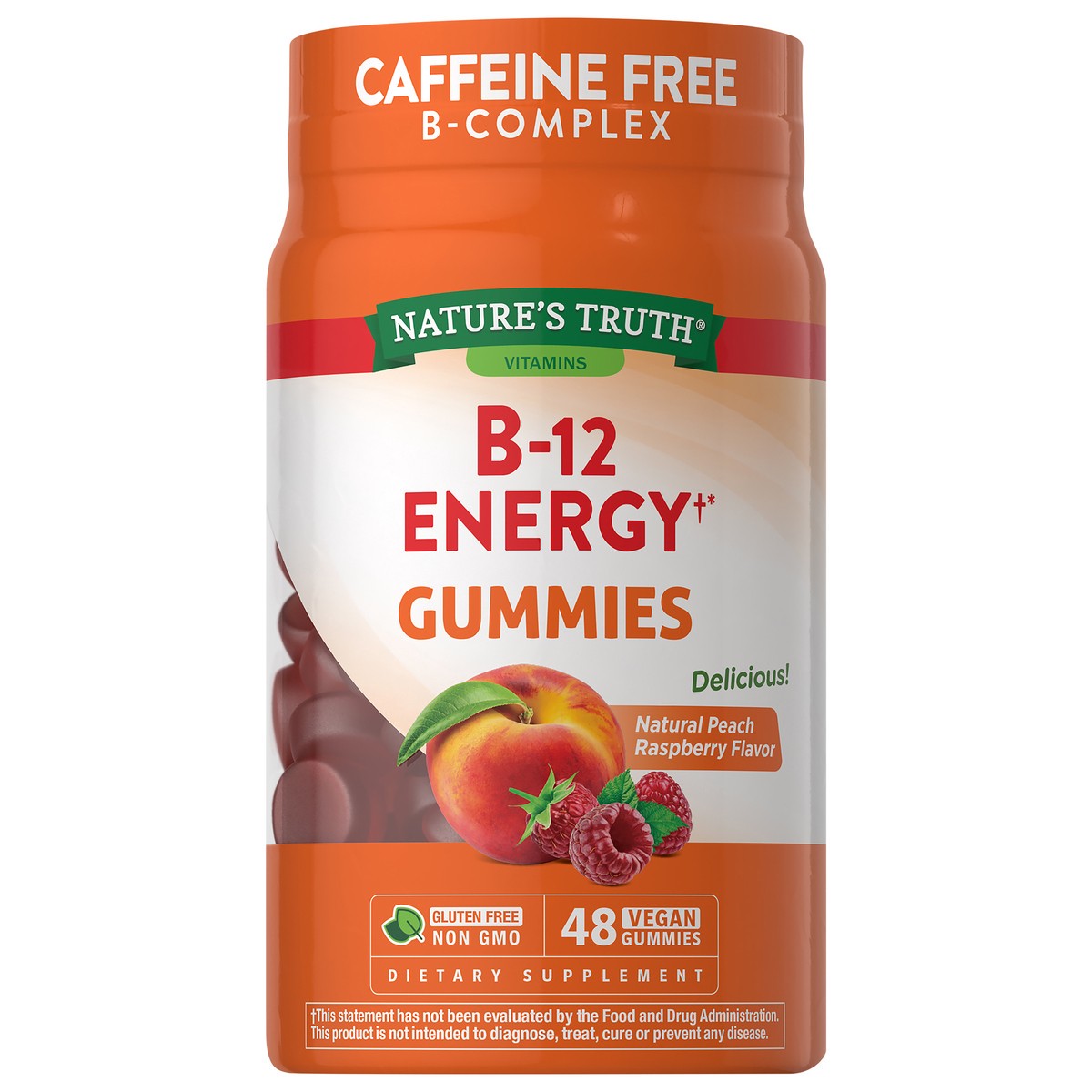 slide 1 of 5, Nature's Truth B-12 Energy 48 Gummy, Raspberry, 48 ct