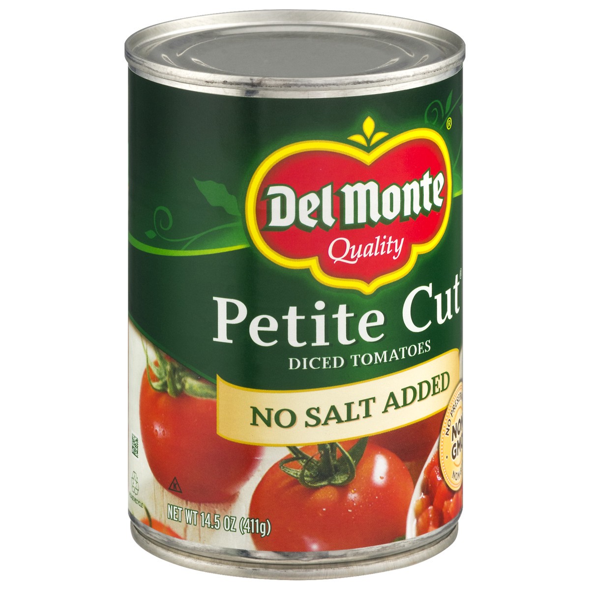 slide 2 of 9, Del Monte Petite Cut No Salt Added Diced Tomatoes 14.5 oz, 14.5 oz