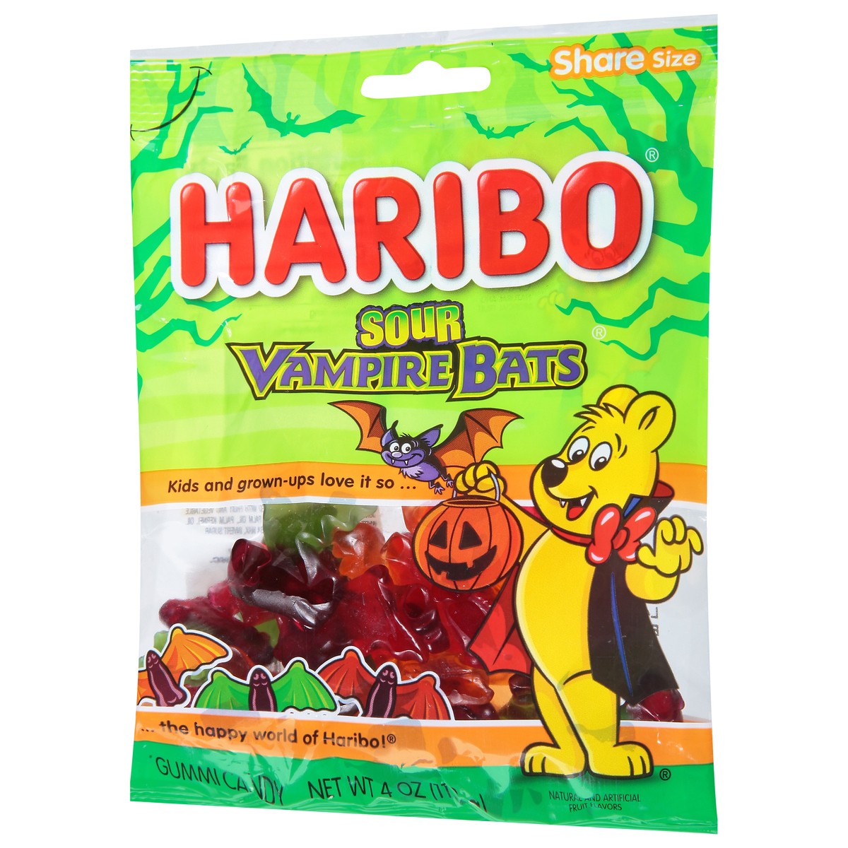 slide 6 of 13, Haribo Sour Gummi Vamp Bats, 4 oz