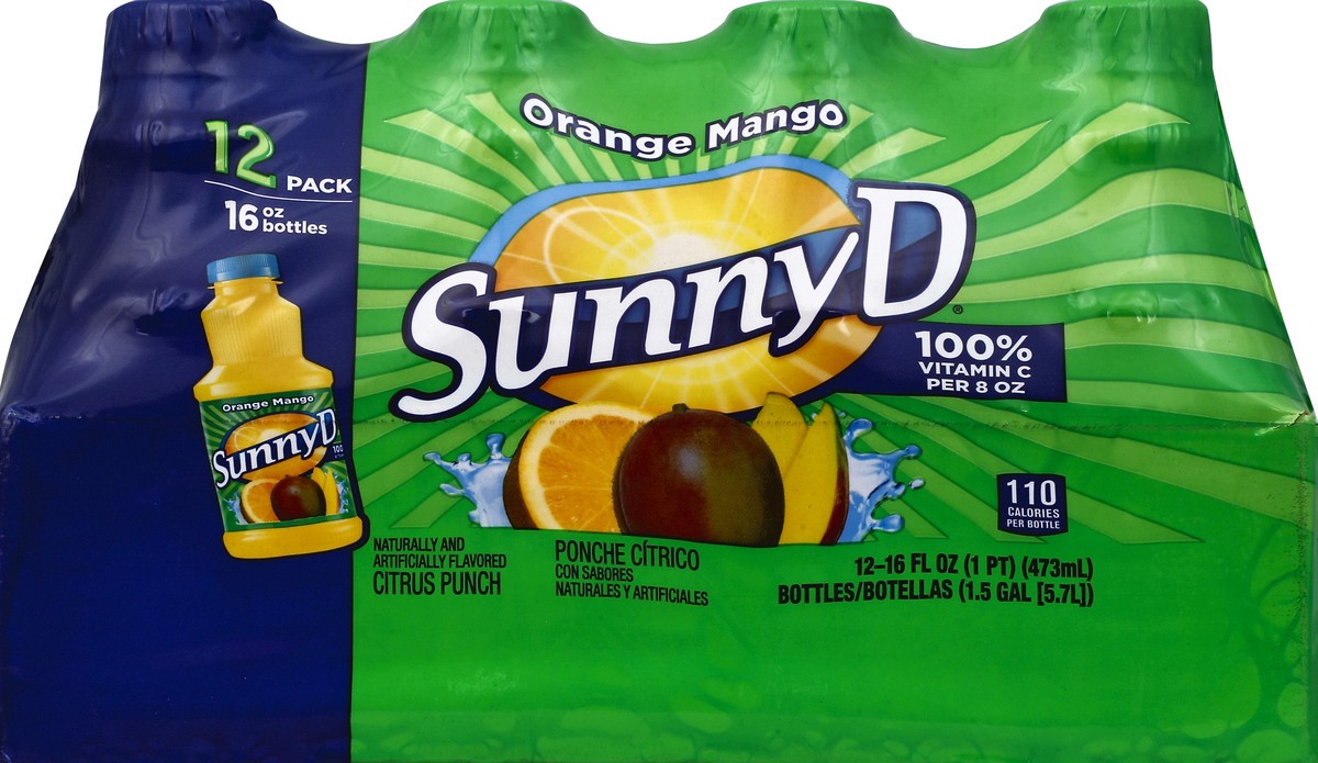 slide 1 of 4, Sunny D Citrus Punch - 12 ct, 12 ct