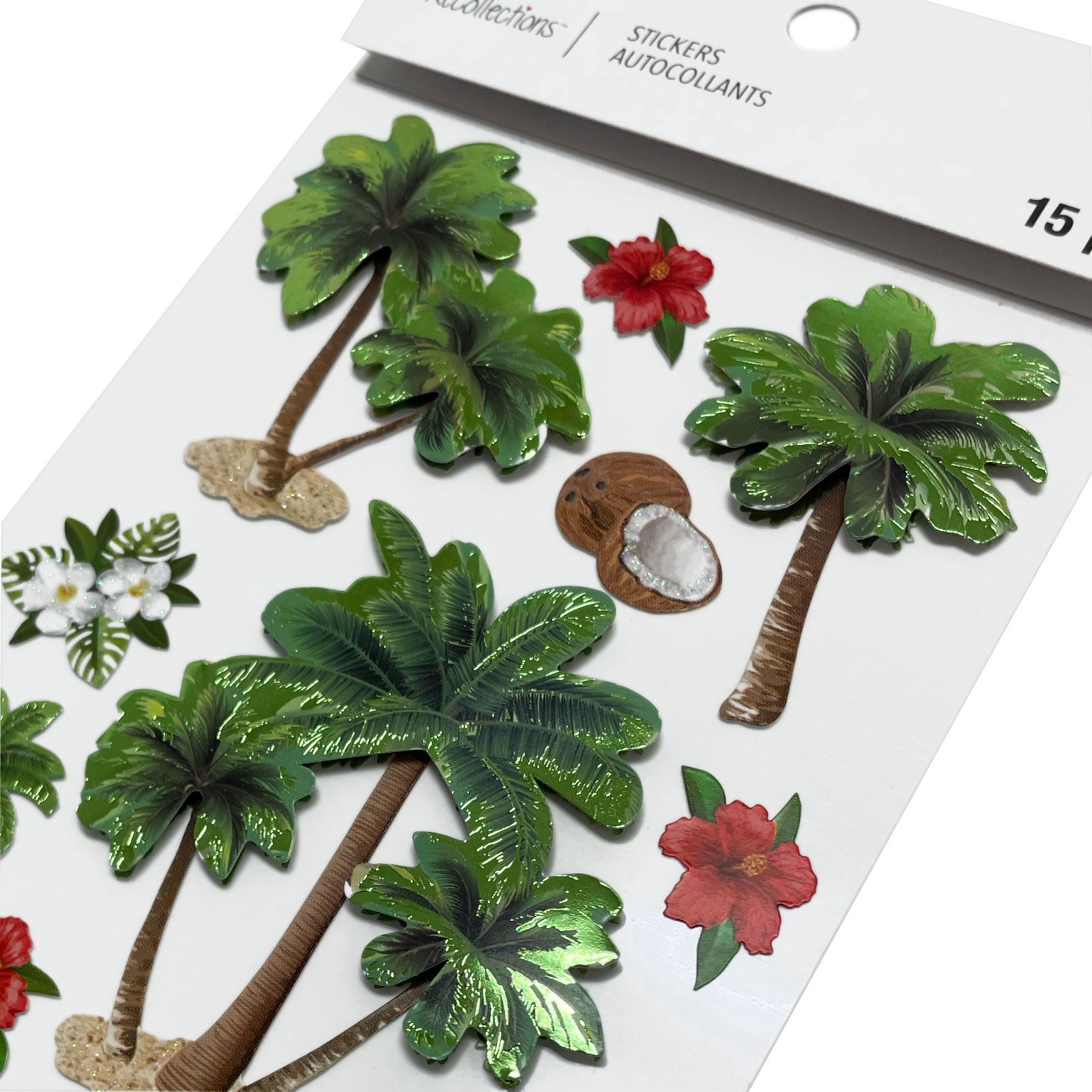 slide 3 of 4, Palm Tree Stickers By Recollections, 4 in x 8.5 in