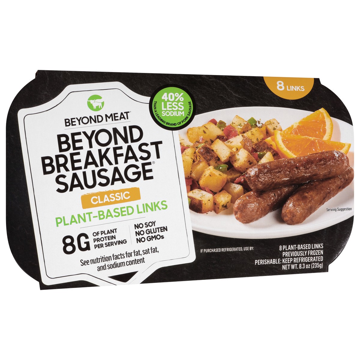 slide 4 of 9, Beyond Meat Beyond Breakfast Sausage Links, Classic, 8 pk, 8.3 oz, 8.3 oz