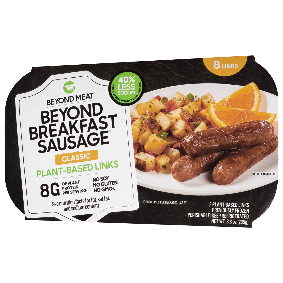 slide 5 of 9, Beyond Meat Beyond Breakfast Sausage Links, Classic, 8 pk, 8.3 oz, 8.3 oz