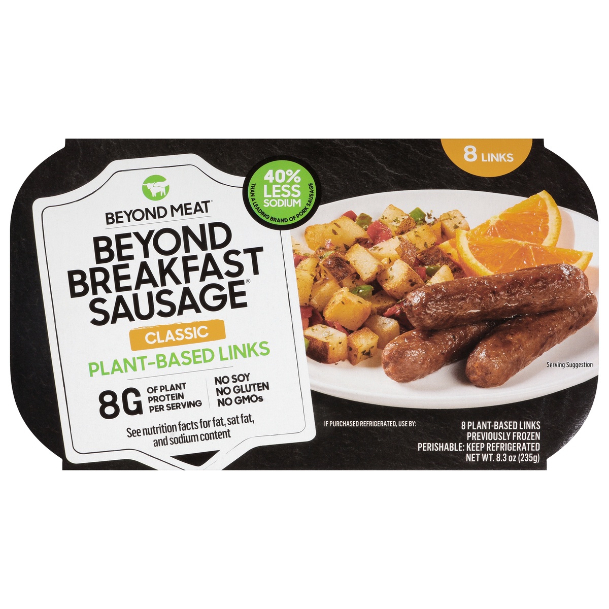 slide 1 of 1, Beyond Meat Beyond Breakfast Sausage Plant-Based Breakfast Links, Classic, 8.3 oz