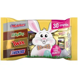 Snickers Twix & More Mini Milk Chocolate Bars Easter Candy, 30 ct