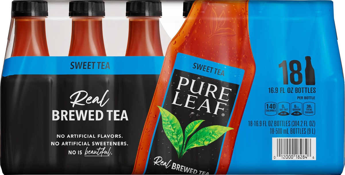 slide 4 of 5, Pure Leaf Brewed Tea, Sweet Tea, 18 ct