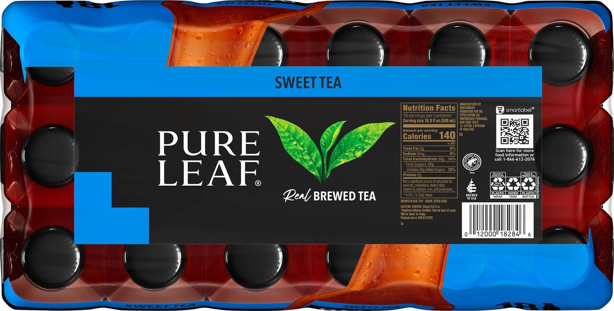slide 5 of 5, Pure Leaf Brewed Tea, Sweet Tea, 18 ct