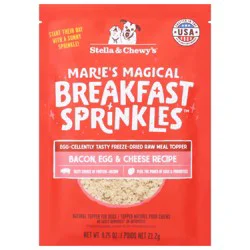 Stella & Chewy's Marie's Magical Dinner Dust Freeze-Dried Raw Meal Topper - Bacon Egg Cheese