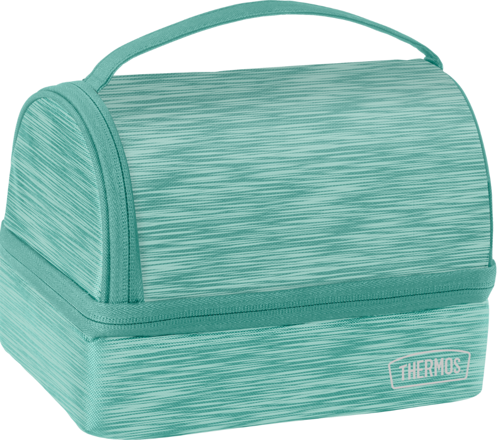 slide 1 of 1, Thermos Dual Lunch Bag - Turquoise, 1 ct