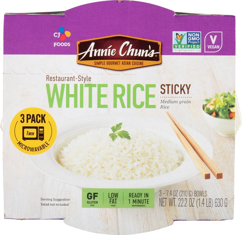 slide 4 of 4, Annie Chun's Sticky White Rice 3 Pack, 22.2 oz