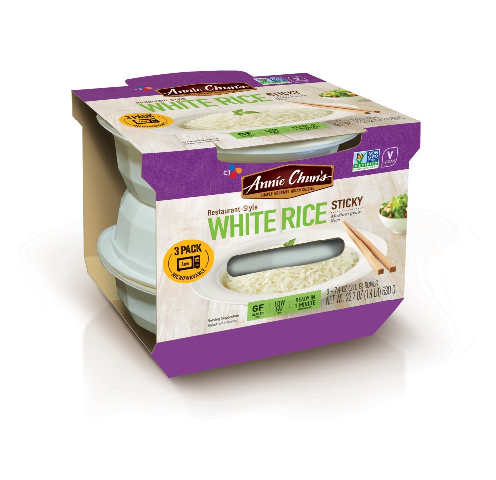 slide 1 of 4, Annie Chun's Sticky White Rice 3 Pack, 22.2 oz