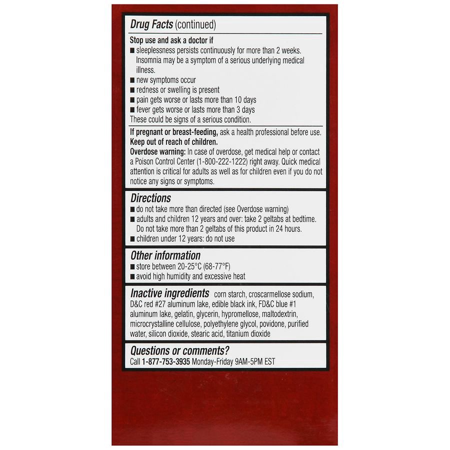 slide 4 of 5, Walgreens Pain Reliever PM Geltabs, 100 ct