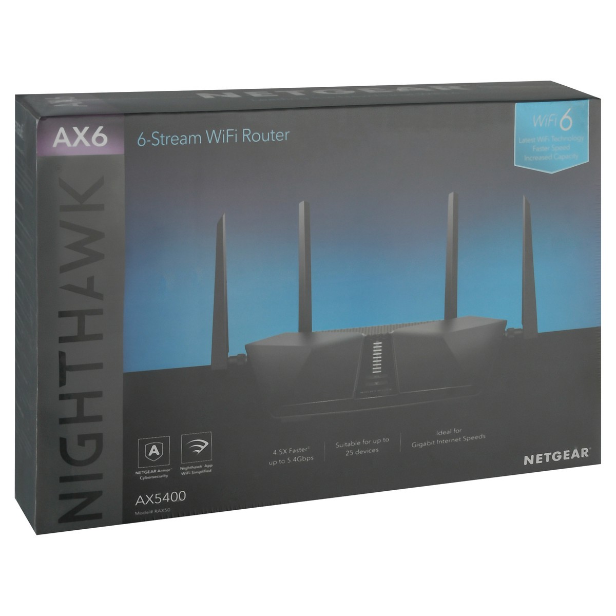 slide 7 of 9, NETGEAR 6-Stream WiFi Router 1 ea, 1 ea