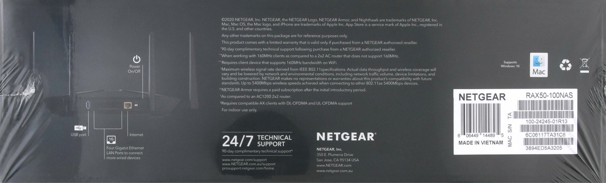 slide 6 of 9, NETGEAR 6-Stream WiFi Router 1 ea, 1 ea