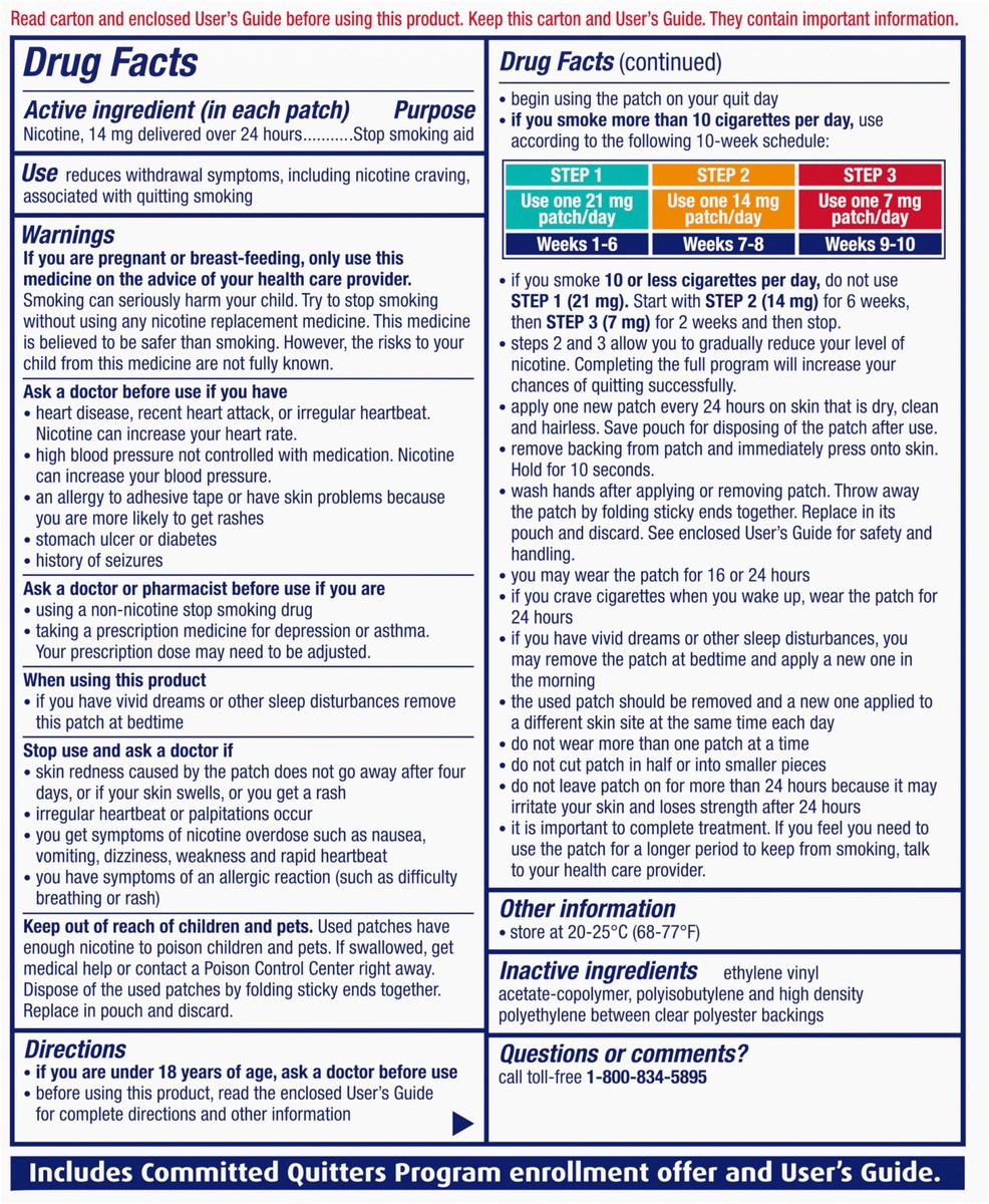 slide 3 of 9, NicoDerm CQ Nicotine Patches to Stop Smoking, Step 2 - 14 ct, 14 ct