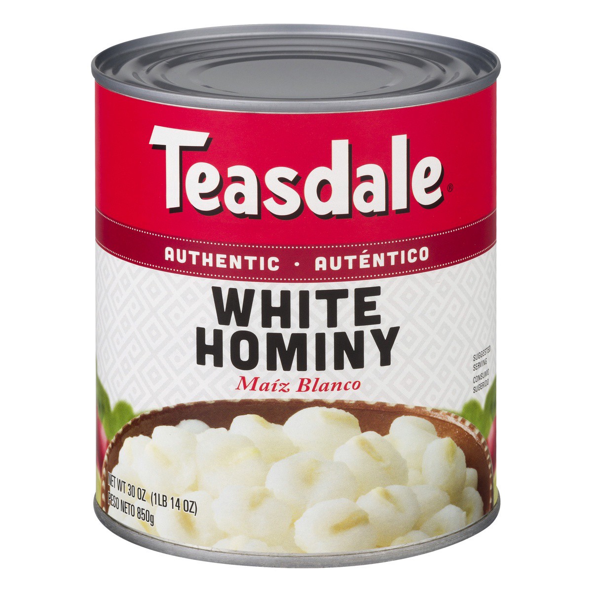 slide 1 of 9, Teasdale White Hominy, 30 oz