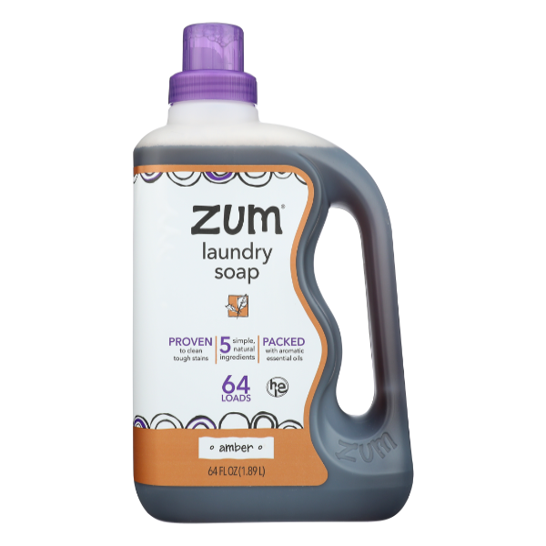 slide 1 of 1, Zum Soap Laundry Liq Amber, 64 fl oz