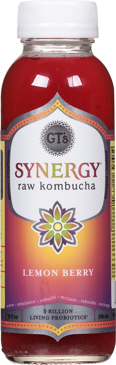 slide 6 of 9, GT's Raw Lemon Berry Kombucha 10 fl oz, 10 fl oz