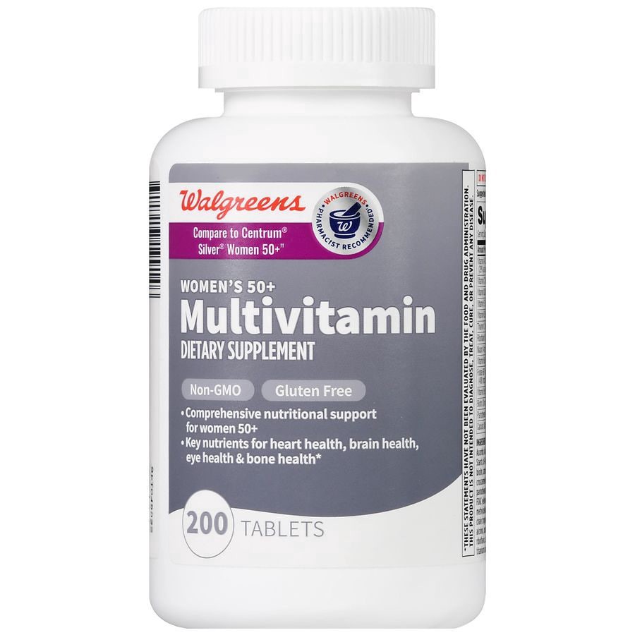 slide 2 of 5, Walgreens Multivitamin Women 50+, 200 ct
