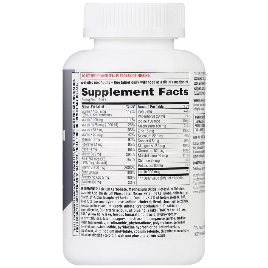 slide 4 of 5, Walgreens Multivitamin Women 50+, 200 ct
