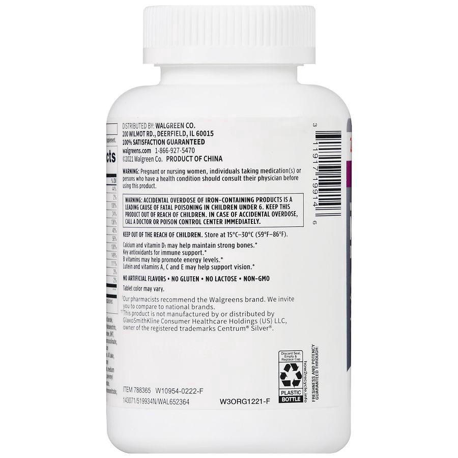 slide 5 of 5, Walgreens Multivitamin Women 50+, 200 ct