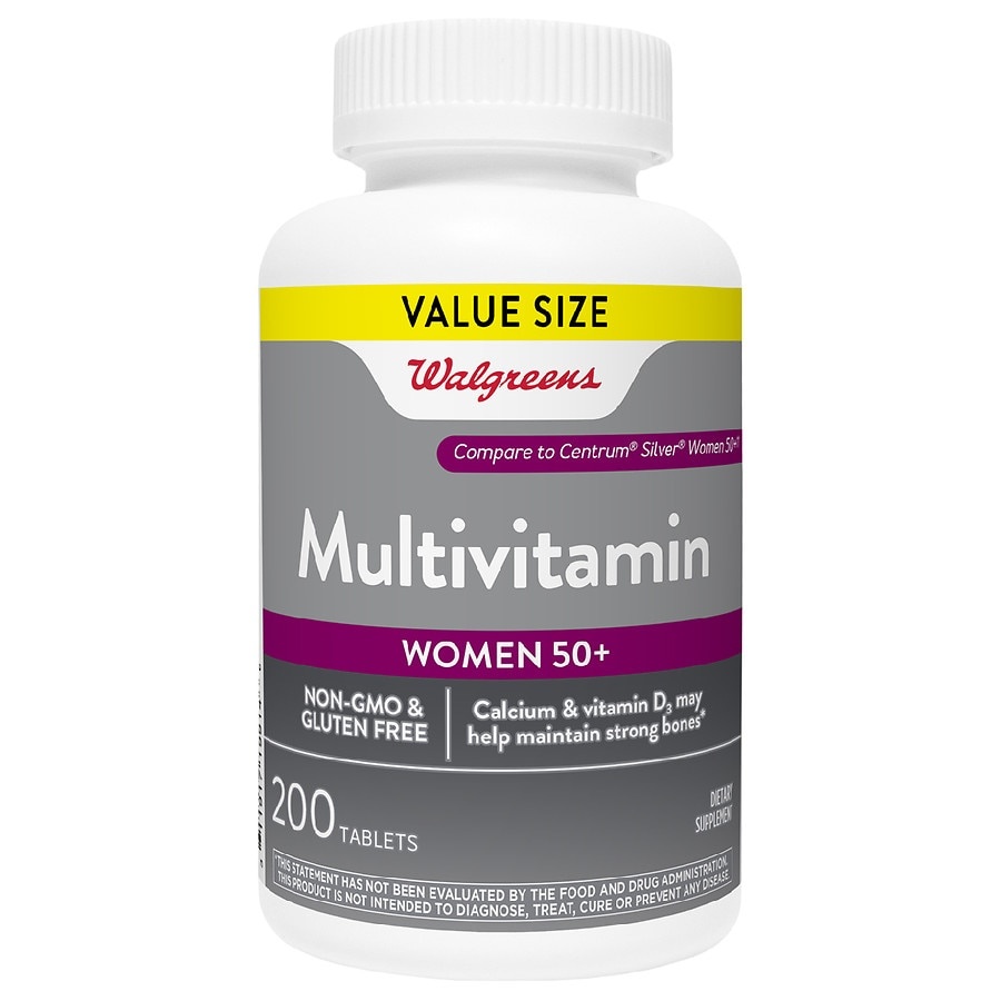 slide 1 of 1, Walgreens Multivitamin Women 50+, 200 ct